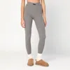 Essentials Ribbed Grey Leggings In Gray