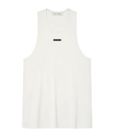 Essentials Fear Of God  Ribbed Sleeveless T-shirt In White