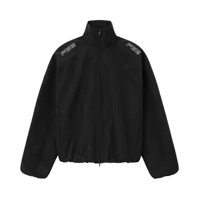 Pre-owned Essentials Fear Of God  Ripstop Modern Moto Track Jacket 'black' | Men's Size Xxl