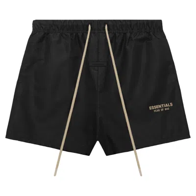 Pre-owned Essentials Fear Of God  Running Short 'jet Black'