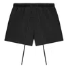 Essentials Fear Of God  Nylon Running Shorts 'jet Black' In Black
