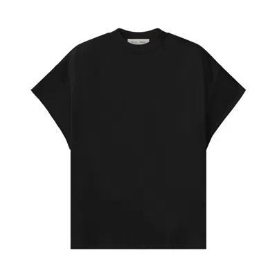 Pre-owned Essentials Fear Of God  Satin Fleece 90's Muscle Tee 'vintage Black' | Men's Size Xs