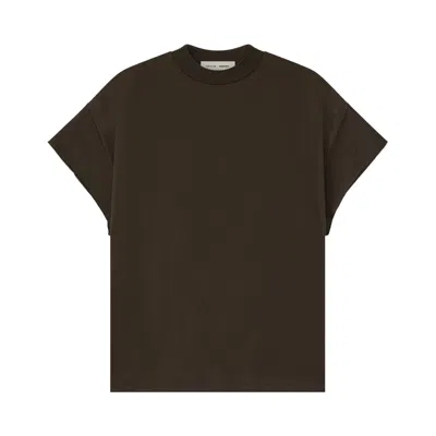 Pre-owned Essentials Fear Of God  Satin Fleece 90s Muscle Tee 'brown' | Men's Size M