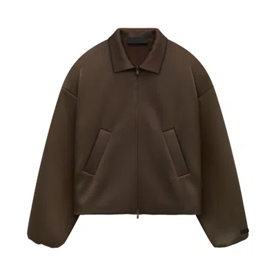 Pre-owned Essentials Fear Of God  Satin Nylon Bomber Jacket 'brown' | Women's Size S