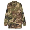 Essentials Camouflage Overshirt In Multicolor