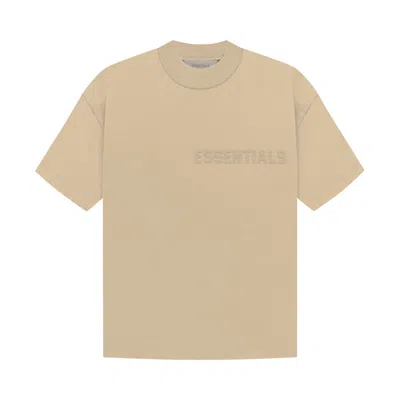Pre-owned Essentials Fear Of God  Short-sleeve Tee 'sand' In Tan