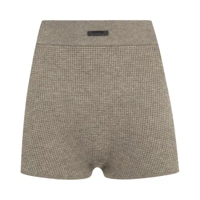 Pre-owned Essentials Fear Of God  Shorts 'homestead Heather' | Tan | Women's Size Xl In Brown