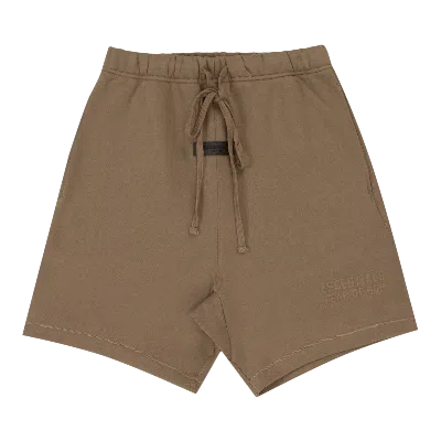Pre-owned Essentials Fear Of God  Shorts 'wood' In Brown