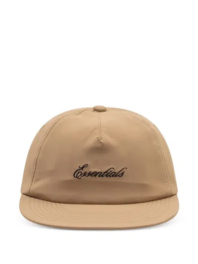 Essentials Fear Of God  Signature 5 Panel Hat In Brown