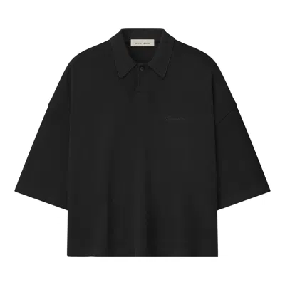 Pre-owned Essentials Fear Of God  Signature 90's Cropped Polo 'vintage Black' | Men's Size S