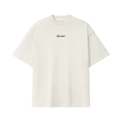 Pre-owned Essentials Fear Of God  Signature 90s Tee 'ivory' | Cream | Kid's Size -4.5