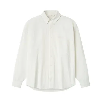 Pre-owned Essentials Fear Of God  Signature Button Up Shirt 'ivory' | Cream | Men's Size L