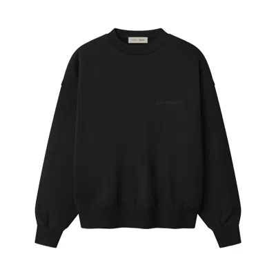 Pre-owned Essentials Fear Of God  Signature Classic Crewneck Sweatshirt 'vintage Black' | Men's Size M