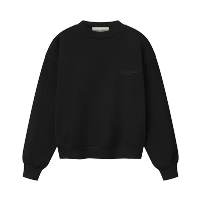 Pre-owned Essentials Fear Of God  Signature Classic Crewneck Sweatshirt 'vintage Black' | Women's Size L