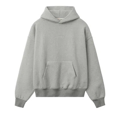 Pre-owned Essentials Fear Of God  Signature Classic Hoodie 'concrete Heather/dark Concrete Heather' | Black | M