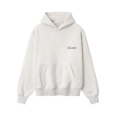 Pre-owned Essentials Fear Of God  Signature Classic Hoodie 'oatmeal Heather' | Cream | Men's Size Xl In White