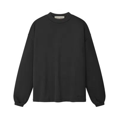 Pre-owned Essentials Fear Of God  Signature Classic Long Sleeve Tee 'faded Black' | Women's Size Xs