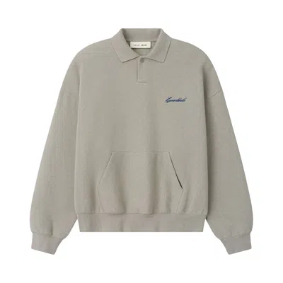 Pre-owned Essentials Fear Of God  Signature Classic Polo 'pyrite Heather' | Tan | Men's Size L