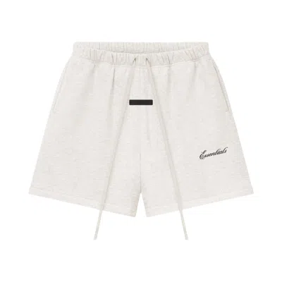 Pre-owned Essentials Fear Of God  Signature Classic Sweatshort 'oatmeal Heather' | Cream | Men's Size Xxl In White