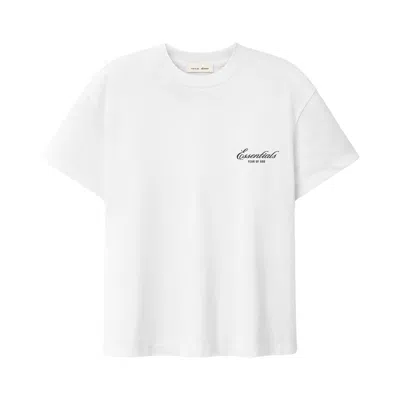 Pre-owned Essentials Fear Of God  Signature Classic Tee 'bright White' | Men's Size S