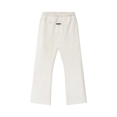 Pre-owned Essentials Fear Of God  Signature Flare Sweatpant 'oatmeal Heather/light Heather' | Cream | Men's Siz In White