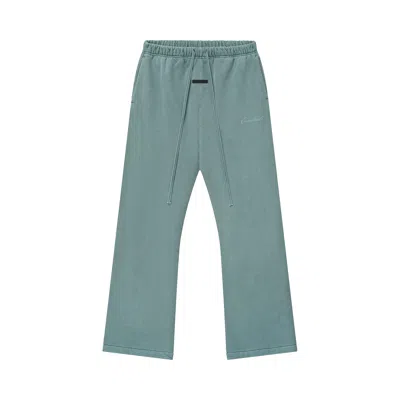Pre-owned Essentials Fear Of God  Signature Flare Sweatpants 'faded Coastal' | Blue | Men's Size Xxl