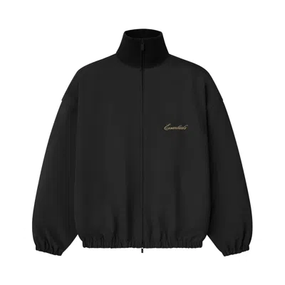 Pre-owned Essentials Fear Of God  Signature Full Zip Track Jacket 'vintage Black' | Men's Size Xl
