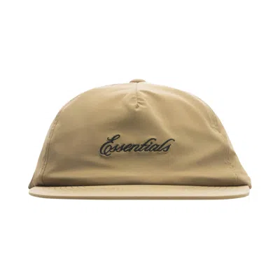 Pre-owned Essentials Fear Of God  Signatures 5 Panel Hat 'dune' | Brown | Men's Size M/l