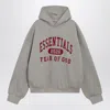 Essentials Fear Of God  Smoke-grey Sweatshirt With Logo Print In Gray