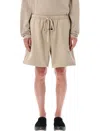 Essentials Taupe Soccer Fleece Shorts In Neutral