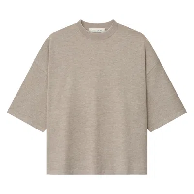 Pre-owned Essentials Fear Of God  Soft Knit Tee 'seal Heather' | Grey | Men's Size M
