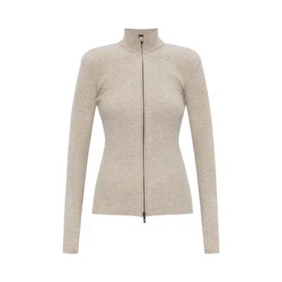 Pre-owned Essentials Fear Of God  Soft Rib 2-way Zip Up Jacket 'timber' | Brown | Women's Size Xl