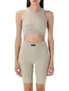 Essentials Emblem Patch Sports Vest In Gray