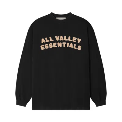 Pre-owned Essentials Fear Of God  Sport Mesh Merch Long-sleeve Tee 'vintage Black' | Men's Size Xl