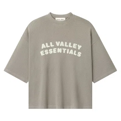 Pre-owned Essentials Fear Of God  Sport Mesh Merch Tee Boxy Fit 'seal' | Grey | Men's Size Xs