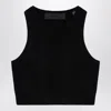 Essentials Sporty Black Honeycomb Tank Top In Black
