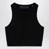 Essentials Black Rib Tank Top