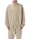 Essentials Fear Of God  Sporty Nylon Half Zip In Neutral
