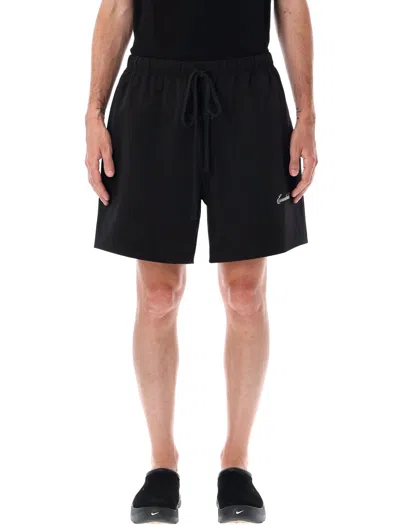 Essentials Fear Of God  Sporty Nylon Soccer Shorts In Black