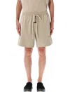 Essentials Taupe Soccer Fleece Shorts In Neutral