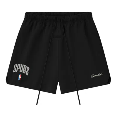 Pre-owned Essentials Fear Of God  Spurs Classic Short 'black' | Men's Size Xs