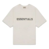 Essentials Fear Of God  Ss20 3d Silicon Applique Boxy T-shirt Oatmeal