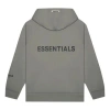 Essentials Fear Of God  Ss20 Full Zip Up Hoodie 'charcoal' In Gray