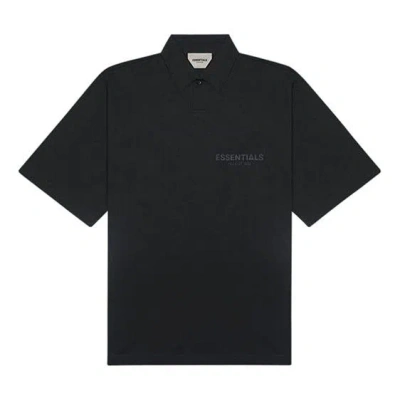 Essentials Fear Of God  Ss20 Logo Polo Shirt 'black'