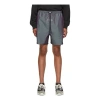 Essentials Fear Of God  Ss20 Nylon Running Shorts Iridescent In Gray