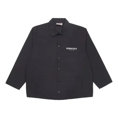 Essentials Fear Of God  Ss21 Coach Jacket Black