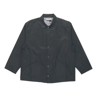 Essentials Fear Of God  Ss21 Coach Jacket Black In Gray