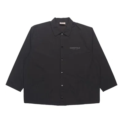 Essentials Fear Of God  Ss21 Coaches Jacket Stretch Limo Black