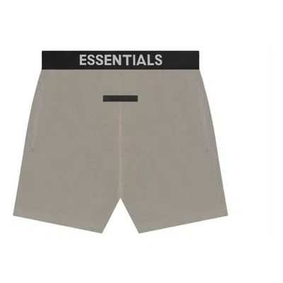 Essentials Fear Of God  Ss21 Cotton-blend Jersey Shorts Grey Flannel In Gray