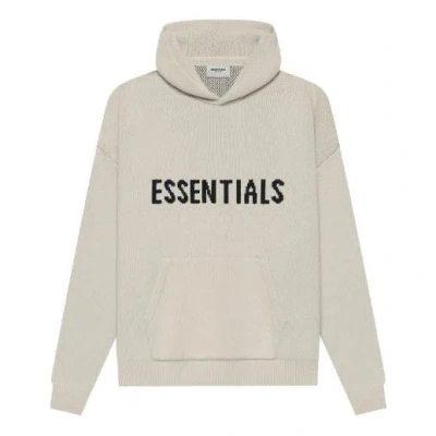 Essentials Fear Of God  Ss21 Knit Logo Hoodie 'moss'